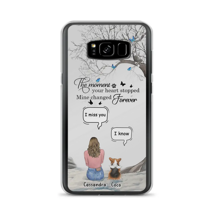 Personalized Pet Phone Case - Up to 4 Pets - Gift Idea For Couple/Dog/Cat Lover - The Moment Your Heart Stopped Mine Changed Forever - Case For iPhone/Samsung