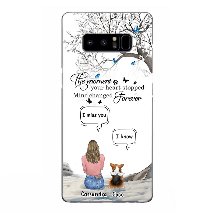 Personalized Pet Phone Case - Up to 4 Pets - Gift Idea For Couple/Dog/Cat Lover - The Moment Your Heart Stopped Mine Changed Forever - Case For iPhone/Samsung