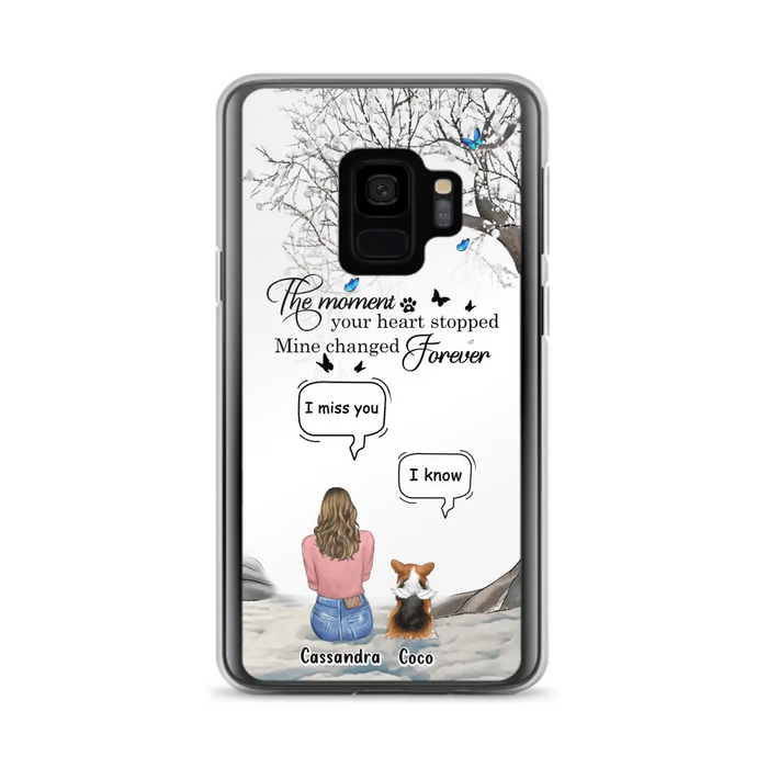 Personalized Pet Phone Case - Up to 4 Pets - Gift Idea For Couple/Dog/Cat Lover - The Moment Your Heart Stopped Mine Changed Forever - Case For iPhone/Samsung