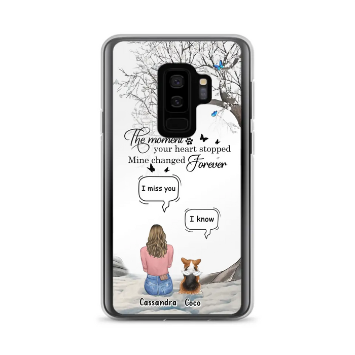 Personalized Pet Phone Case - Up to 4 Pets - Gift Idea For Couple/Dog/Cat Lover - The Moment Your Heart Stopped Mine Changed Forever - Case For iPhone/Samsung