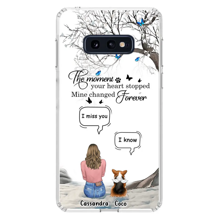 Personalized Pet Phone Case - Up to 4 Pets - Gift Idea For Couple/Dog/Cat Lover - The Moment Your Heart Stopped Mine Changed Forever - Case For iPhone/Samsung