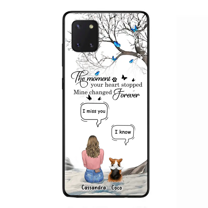Personalized Pet Phone Case - Up to 4 Pets - Gift Idea For Couple/Dog/Cat Lover - The Moment Your Heart Stopped Mine Changed Forever - Case For iPhone/Samsung