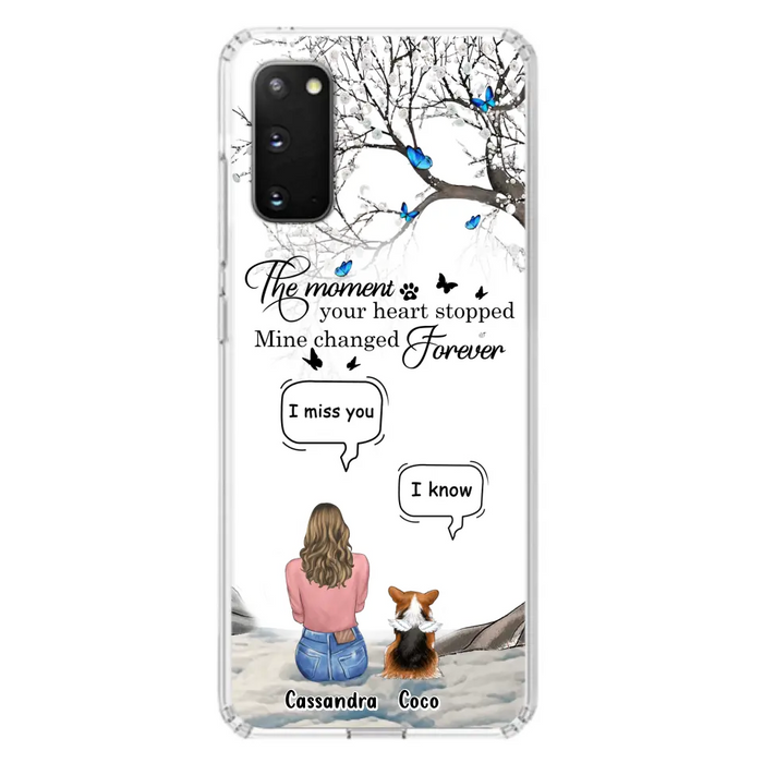 Personalized Pet Phone Case - Up to 4 Pets - Gift Idea For Couple/Dog/Cat Lover - The Moment Your Heart Stopped Mine Changed Forever - Case For iPhone/Samsung