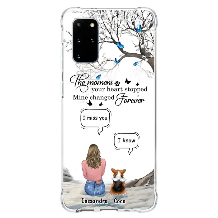 Personalized Pet Phone Case - Up to 4 Pets - Gift Idea For Couple/Dog/Cat Lover - The Moment Your Heart Stopped Mine Changed Forever - Case For iPhone/Samsung