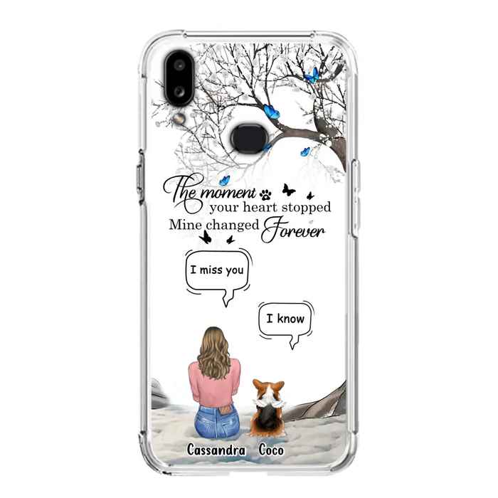 Personalized Pet Phone Case - Up to 4 Pets - Gift Idea For Couple/Dog/Cat Lover - The Moment Your Heart Stopped Mine Changed Forever - Case For iPhone/Samsung