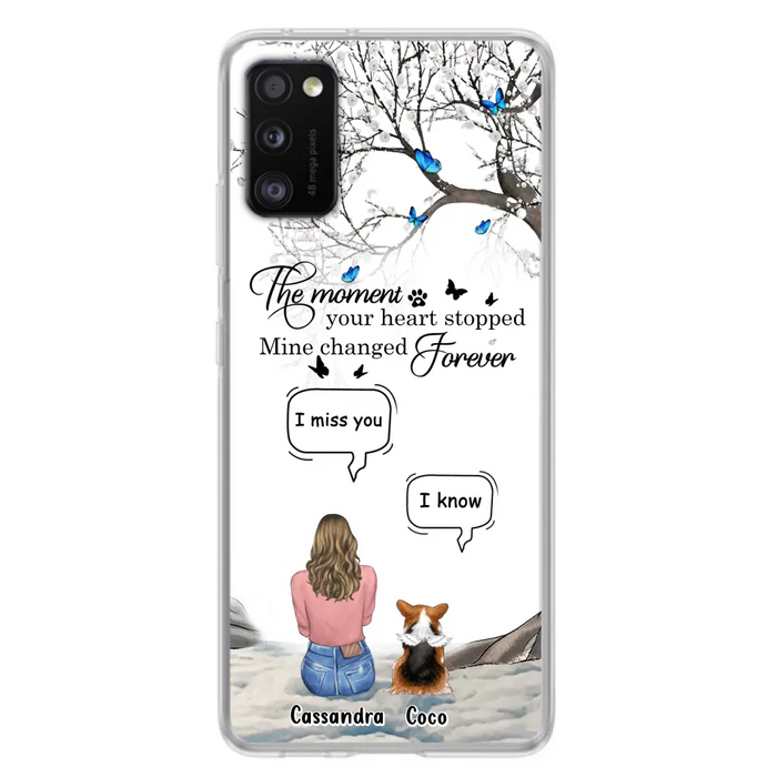 Personalized Pet Phone Case - Up to 4 Pets - Gift Idea For Couple/Dog/Cat Lover - The Moment Your Heart Stopped Mine Changed Forever - Case For iPhone/Samsung