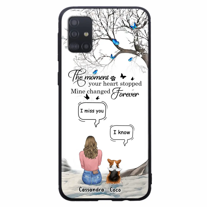 Personalized Pet Phone Case - Up to 4 Pets - Gift Idea For Couple/Dog/Cat Lover - The Moment Your Heart Stopped Mine Changed Forever - Case For iPhone/Samsung