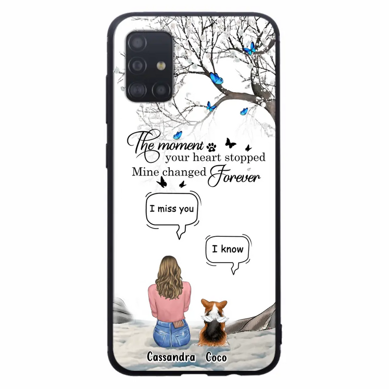 Personalized Pet Phone Case - Up to 4 Pets - Gift Idea For Couple/Dog/Cat Lover - The Moment Your Heart Stopped Mine Changed Forever - Case For iPhone/Samsung