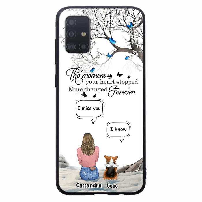 Personalized Pet Phone Case - Up to 4 Pets - Gift Idea For Couple/Dog/Cat Lover - The Moment Your Heart Stopped Mine Changed Forever - Case For iPhone/Samsung