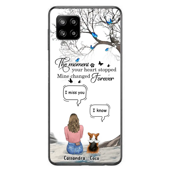 Personalized Pet Phone Case - Up to 4 Pets - Gift Idea For Couple/Dog/Cat Lover - The Moment Your Heart Stopped Mine Changed Forever - Case For iPhone/Samsung