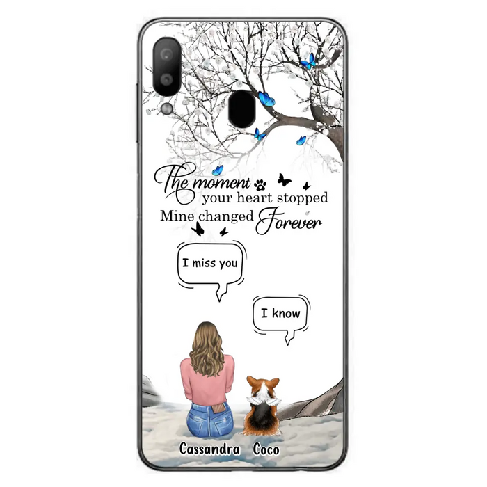 Personalized Pet Phone Case - Up to 4 Pets - Gift Idea For Couple/Dog/Cat Lover - The Moment Your Heart Stopped Mine Changed Forever - Case For iPhone/Samsung