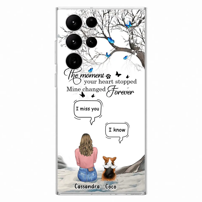 Personalized Pet Phone Case - Up to 4 Pets - Gift Idea For Couple/Dog/Cat Lover - The Moment Your Heart Stopped Mine Changed Forever - Case For iPhone/Samsung