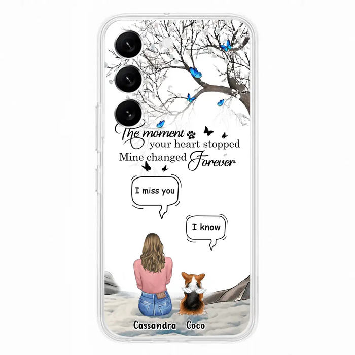 Personalized Pet Phone Case - Up to 4 Pets - Gift Idea For Couple/Dog/Cat Lover - The Moment Your Heart Stopped Mine Changed Forever - Case For iPhone/Samsung