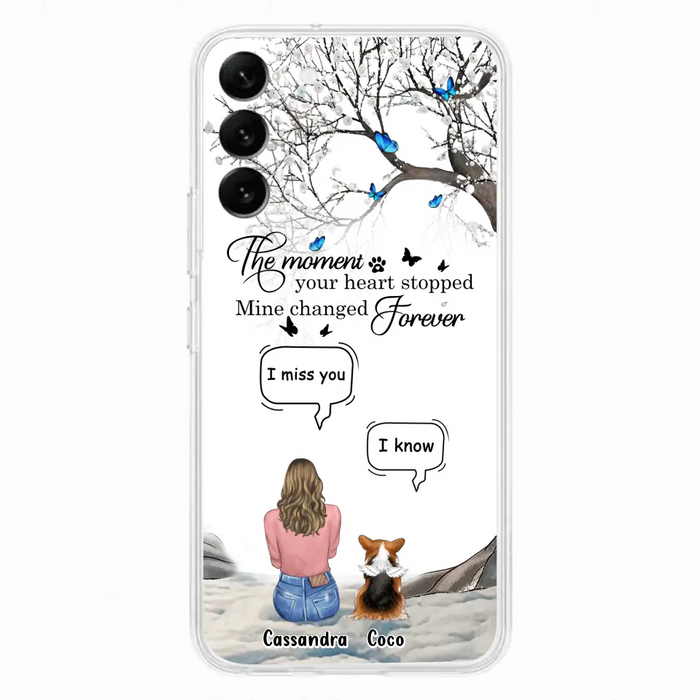 Personalized Pet Phone Case - Up to 4 Pets - Gift Idea For Couple/Dog/Cat Lover - The Moment Your Heart Stopped Mine Changed Forever - Case For iPhone/Samsung