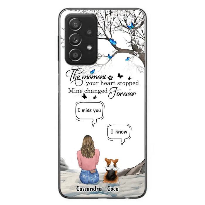 Personalized Pet Phone Case - Up to 4 Pets - Gift Idea For Couple/Dog/Cat Lover - The Moment Your Heart Stopped Mine Changed Forever - Case For iPhone/Samsung