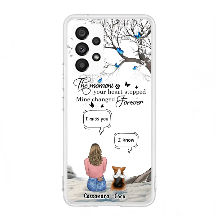 Personalized Pet Phone Case - Up to 4 Pets - Gift Idea For Couple/Dog/Cat Lover - The Moment Your Heart Stopped Mine Changed Forever - Case For iPhone/Samsung