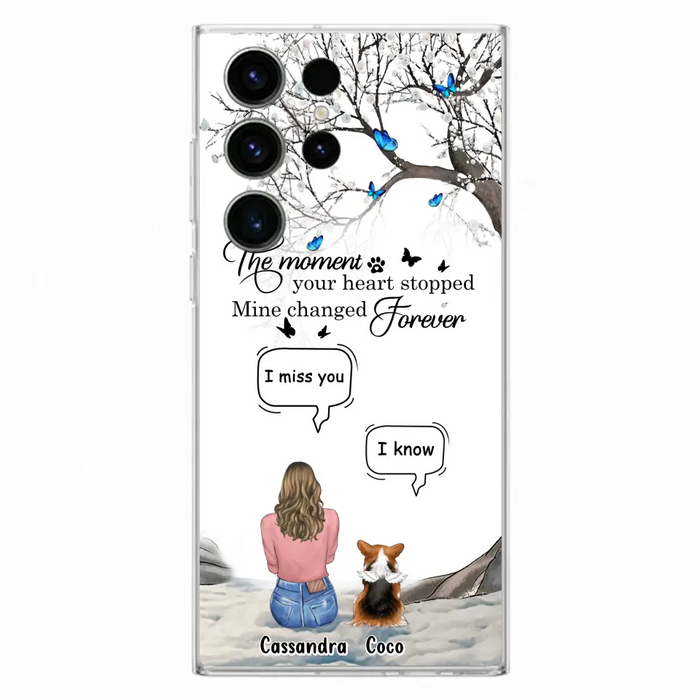 Personalized Pet Phone Case - Up to 4 Pets - Gift Idea For Couple/Dog/Cat Lover - The Moment Your Heart Stopped Mine Changed Forever - Case For iPhone/Samsung