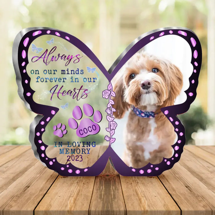 Personalized Memorial Acrylic Plaque - Gift Idea For Pet Lovers - Upload Pet Photo