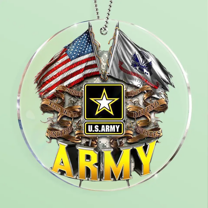 Personalized Veteran Acrylic Ornament - Christmas Gift Idea For Veteran