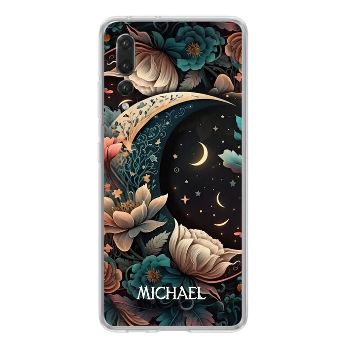 Personalized Cottagecore Floral Sun Moon Stars Phone Case - Case For Oppo/Xiaomi/Huawei