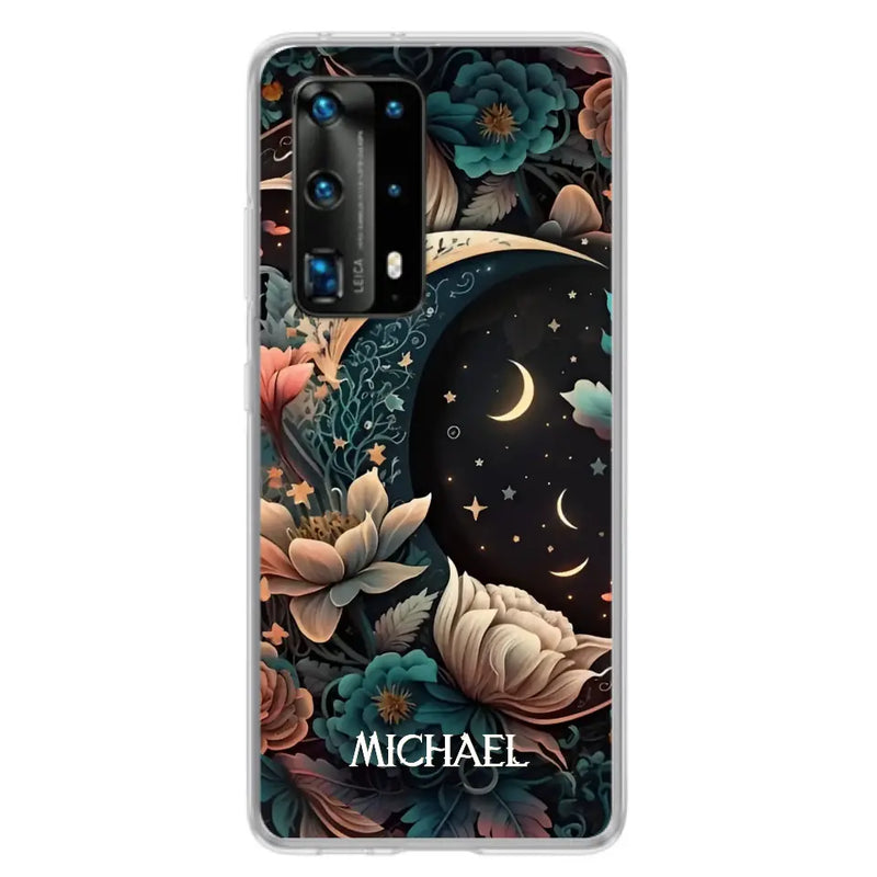 Personalized Cottagecore Floral Sun Moon Stars Phone Case - Case For Oppo/Xiaomi/Huawei