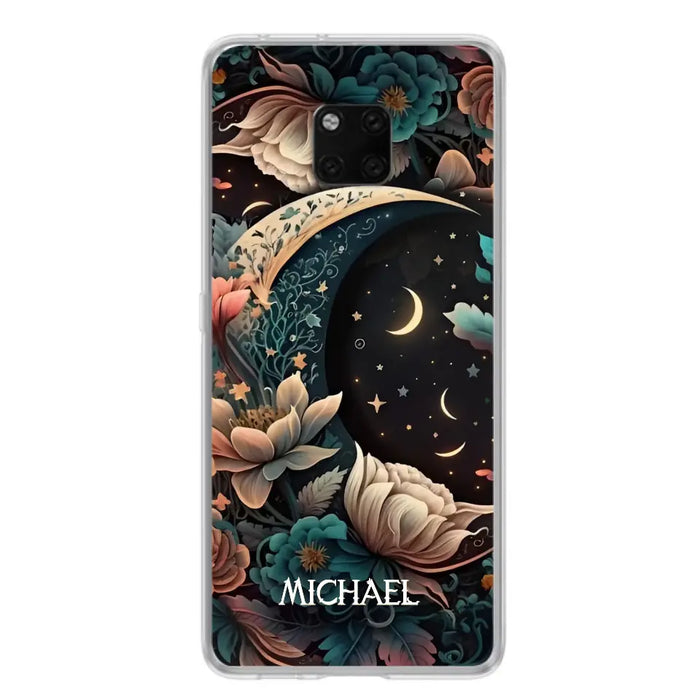 Personalized Cottagecore Floral Sun Moon Stars Phone Case - Case For Oppo/Xiaomi/Huawei
