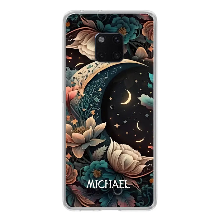 Personalized Cottagecore Floral Sun Moon Stars Phone Case - Case For Oppo/Xiaomi/Huawei