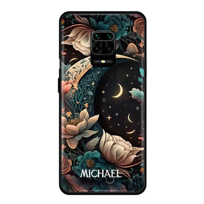 Personalized Cottagecore Floral Sun Moon Stars Phone Case - Case For Oppo/Xiaomi/Huawei
