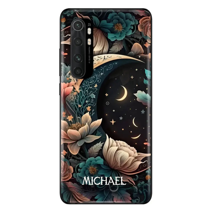 Personalized Cottagecore Floral Sun Moon Stars Phone Case - Case For Oppo/Xiaomi/Huawei