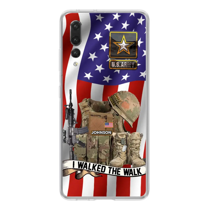Custom Personalized Veteran US Flag Phone Case - Gift Idea For Veteran - I Walked The Walk - Case For Xiaomi/ Oppo/ Huawei