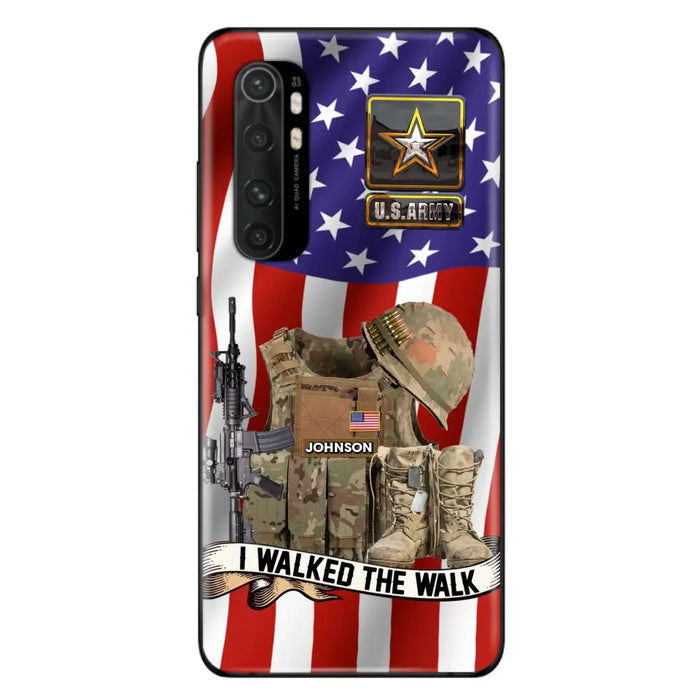 Custom Personalized Veteran US Flag Phone Case - Gift Idea For Veteran - I Walked The Walk - Case For Xiaomi/ Oppo/ Huawei