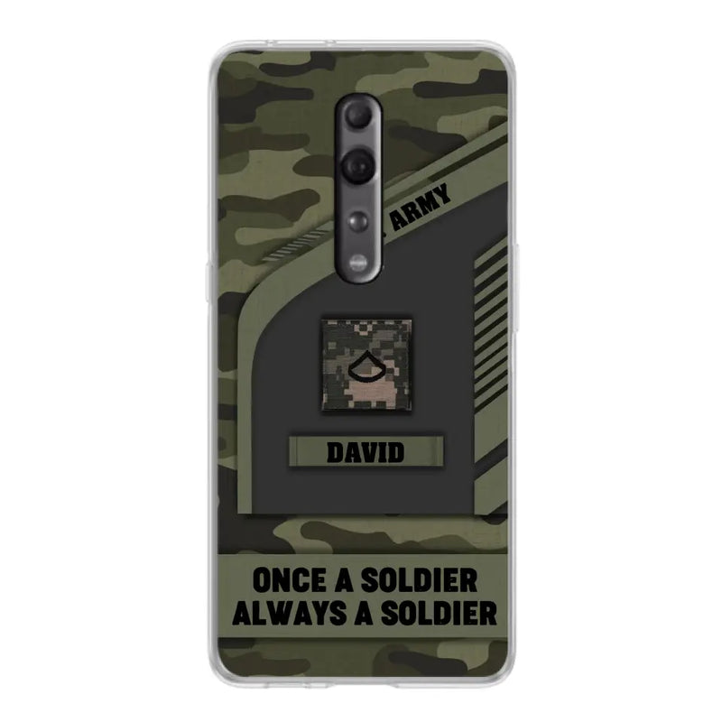 Custom Personalized Veteran Phone Case - Gift Idea For Veteran/Veterans Day - Once A Soldier Always A Soldier - Case for Xiaomi/Huawei/Oppo