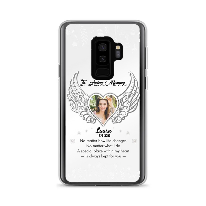 Personalized In Loving Memory Phone Case - Upload Photo - Memorial Gift Idea - Case For iPhone/Samsung - A Special Place Within My Heart Is Always Kept For You