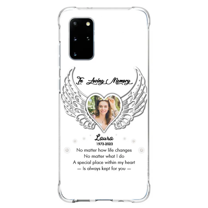 Personalized In Loving Memory Phone Case - Upload Photo - Memorial Gift Idea - Case For iPhone/Samsung - A Special Place Within My Heart Is Always Kept For You