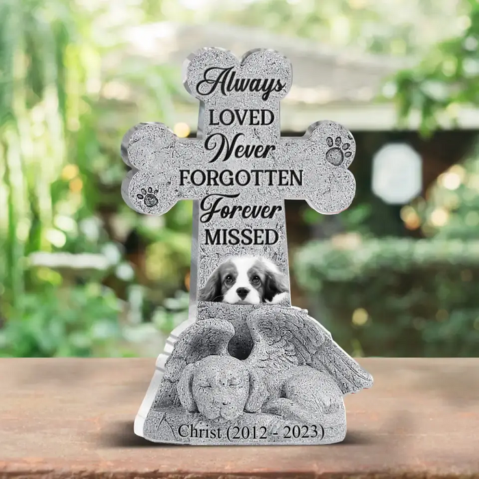 Personalized Memorial Acrylic Plaque - Memorial Gift Idea - Upload Photo - Always Loved Never Forgotten Forever Missed