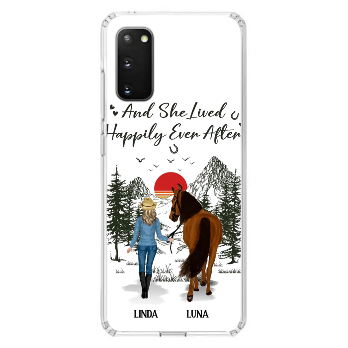 Personalized Horse Phone Case -  Gift Idea For Horse Lovers - Up to 6 Horses