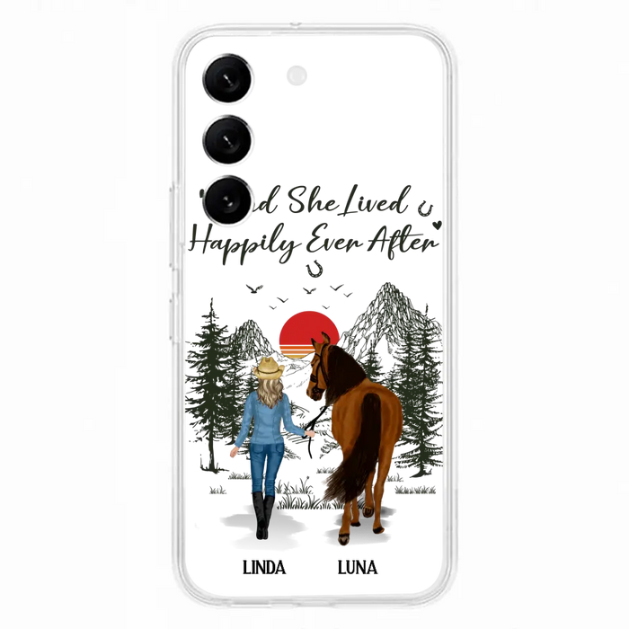 Personalized Horse Phone Case -  Gift Idea For Horse Lovers - Up to 6 Horses