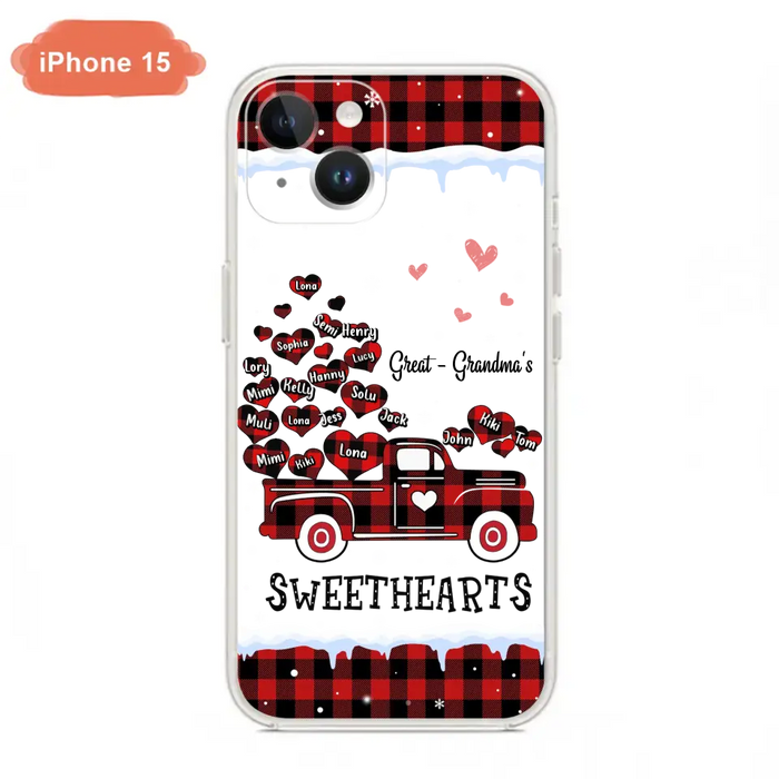 Personalized Grandma Phone Case - Gift Idea For Grandma - Up to 20 Children - Great Grandma's Sweethearts - Case For iPhone/Samsung