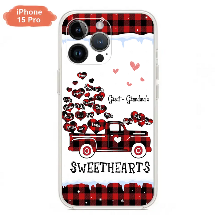 Personalized Grandma Phone Case - Gift Idea For Grandma - Up to 20 Children - Great Grandma's Sweethearts - Case For iPhone/Samsung