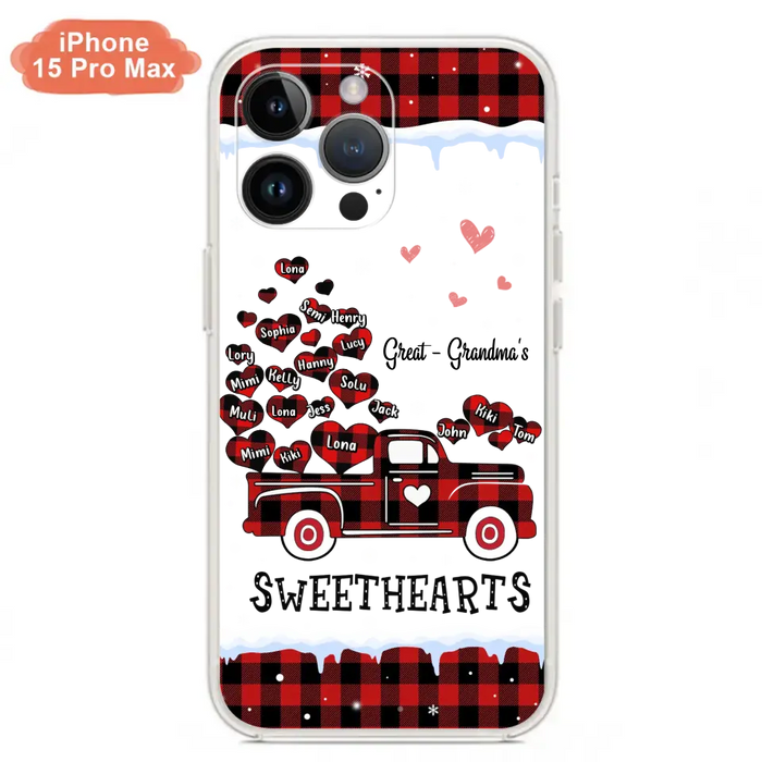 Personalized Grandma Phone Case - Gift Idea For Grandma - Up to 20 Children - Great Grandma's Sweethearts - Case For iPhone/Samsung