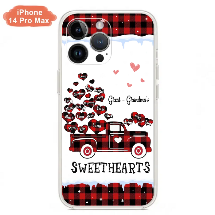 Personalized Grandma Phone Case - Gift Idea For Grandma - Up to 20 Children - Great Grandma's Sweethearts - Case For iPhone/Samsung