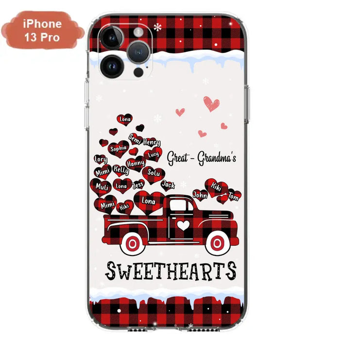 Personalized Grandma Phone Case - Gift Idea For Grandma - Up to 20 Children - Great Grandma's Sweethearts - Case For iPhone/Samsung