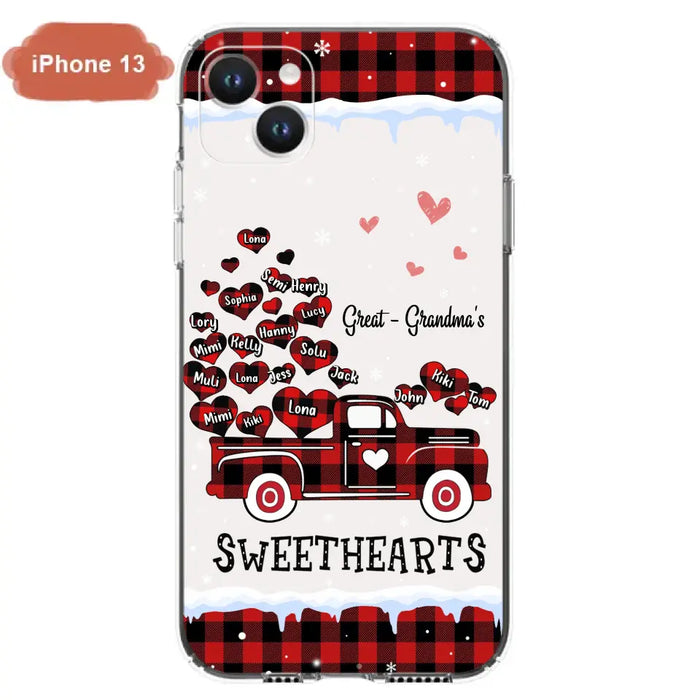 Personalized Grandma Phone Case - Gift Idea For Grandma - Up to 20 Children - Great Grandma's Sweethearts - Case For iPhone/Samsung