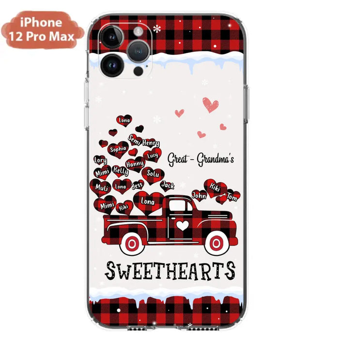 Personalized Grandma Phone Case - Gift Idea For Grandma - Up to 20 Children - Great Grandma's Sweethearts - Case For iPhone/Samsung