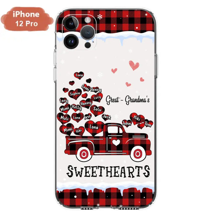 Personalized Grandma Phone Case - Gift Idea For Grandma - Up to 20 Children - Great Grandma's Sweethearts - Case For iPhone/Samsung