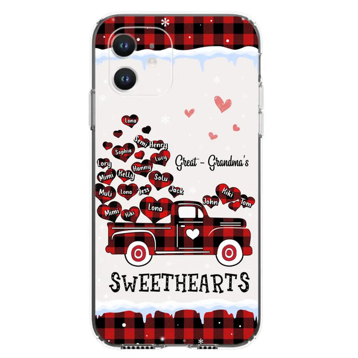 Personalized Grandma Phone Case - Gift Idea For Grandma - Up to 20 Children - Great Grandma's Sweethearts - Case For iPhone/Samsung