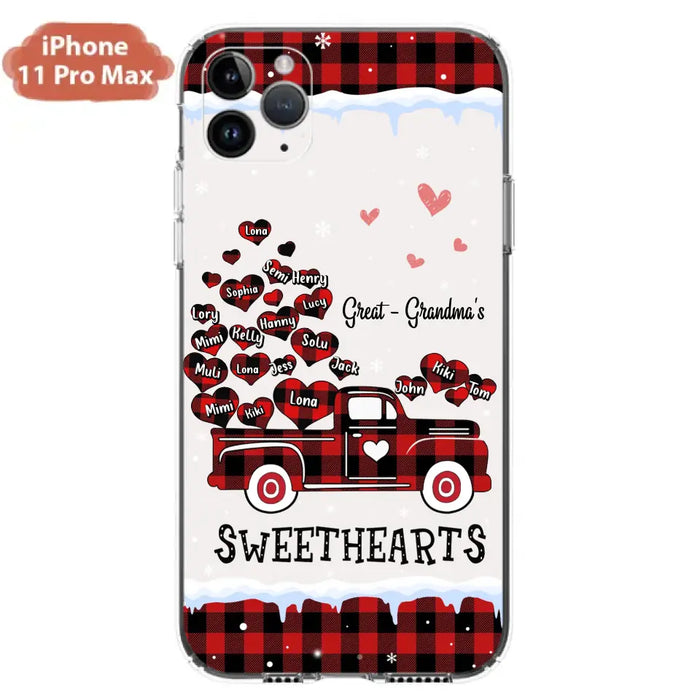 Personalized Grandma Phone Case - Gift Idea For Grandma - Up to 20 Children - Great Grandma's Sweethearts - Case For iPhone/Samsung