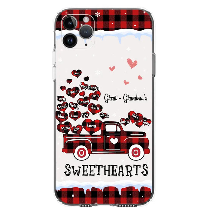 Personalized Grandma Phone Case - Gift Idea For Grandma - Up to 20 Children - Great Grandma's Sweethearts - Case For iPhone/Samsung