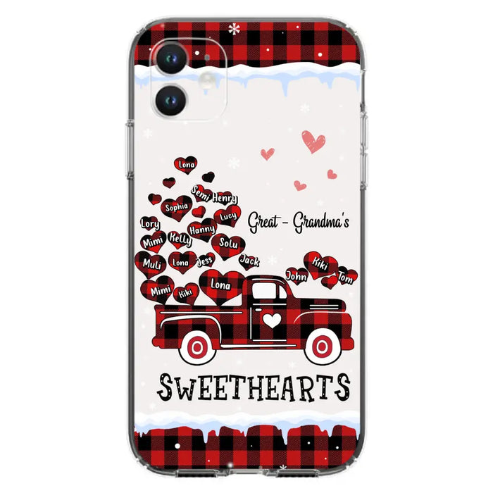 Personalized Grandma Phone Case - Gift Idea For Grandma - Up to 20 Children - Great Grandma's Sweethearts - Case For iPhone/Samsung