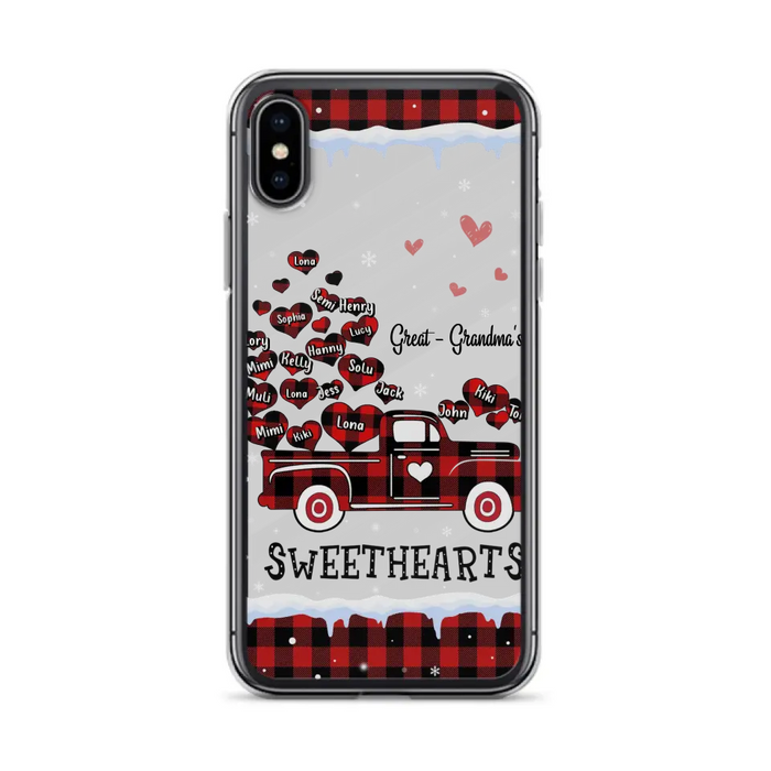 Personalized Grandma Phone Case - Gift Idea For Grandma - Up to 20 Children - Great Grandma's Sweethearts - Case For iPhone/Samsung